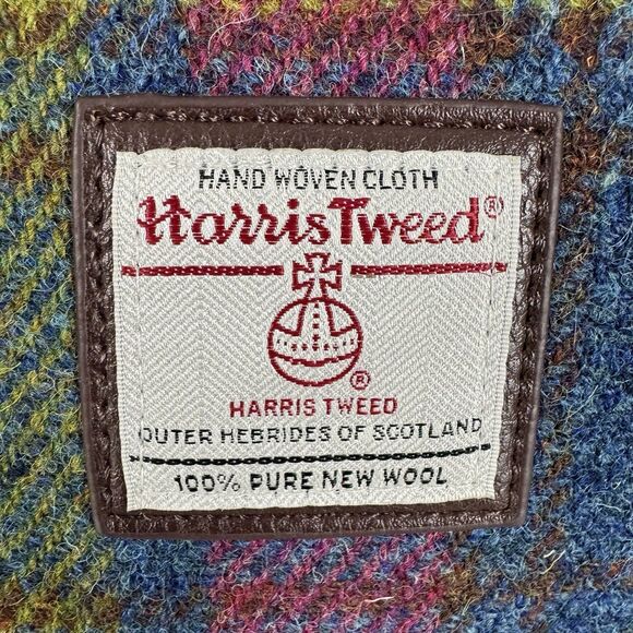 Glen Appin of Scotland Harris Tweed Torridon Wool Multi Plaid Shoulder Bag NWOT - Picture 2 of 14